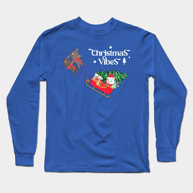 Christmas Vibes Long Sleeve T-Shirt by julia_printshop